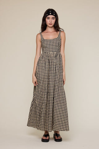 Taylor Gingham Maxi Dress