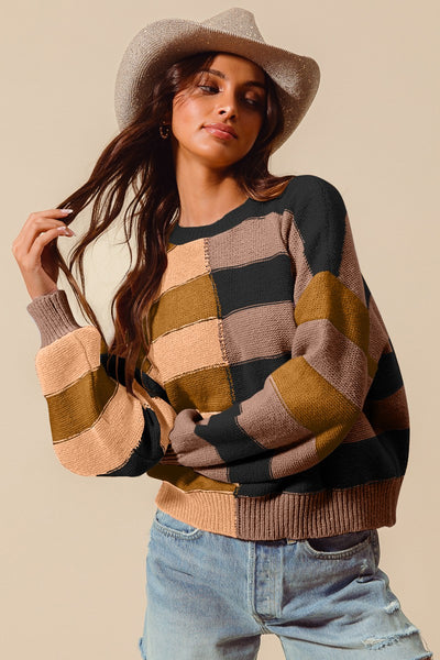 Mocha Stripe Sweater