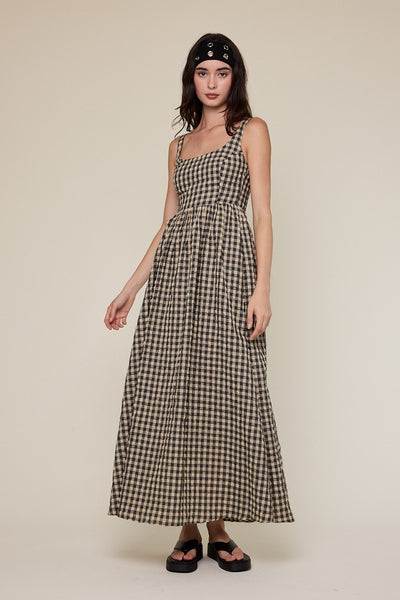 Taylor Gingham Maxi Dress