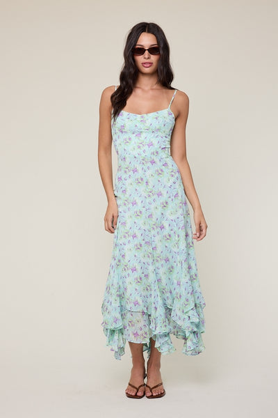 Mint Garden Midi Dress