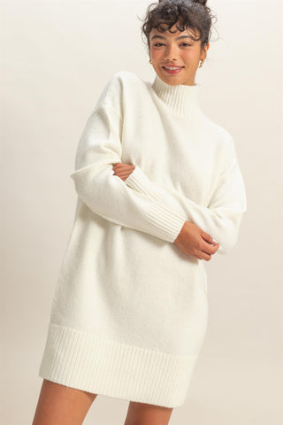 Turtleneck Sweater Dress