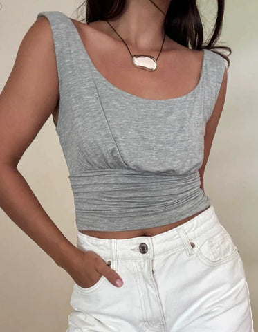 Gathered Waist Tank